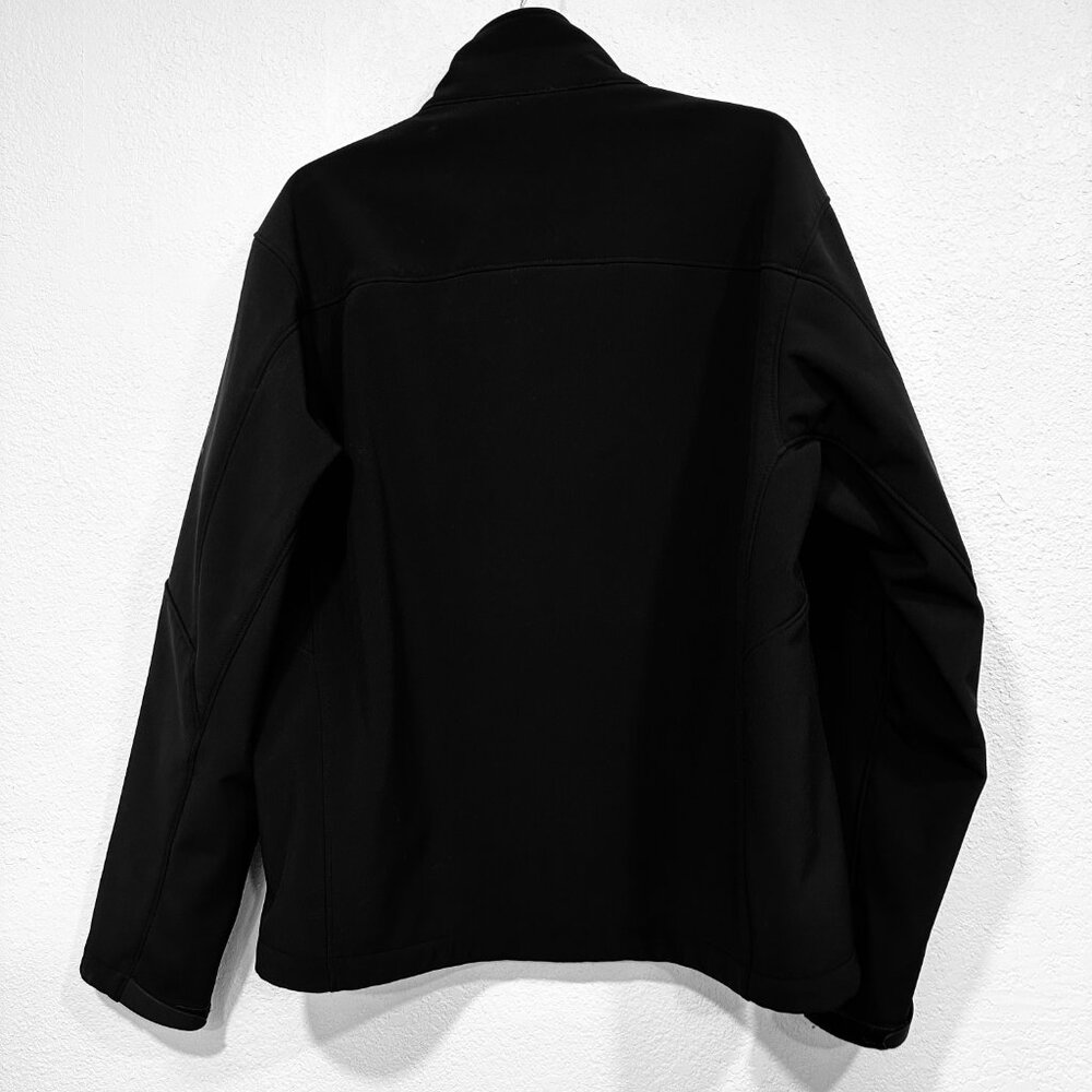 Tech By Tumi Full Zip Jacket Soft Shell Black Zip… - image 2